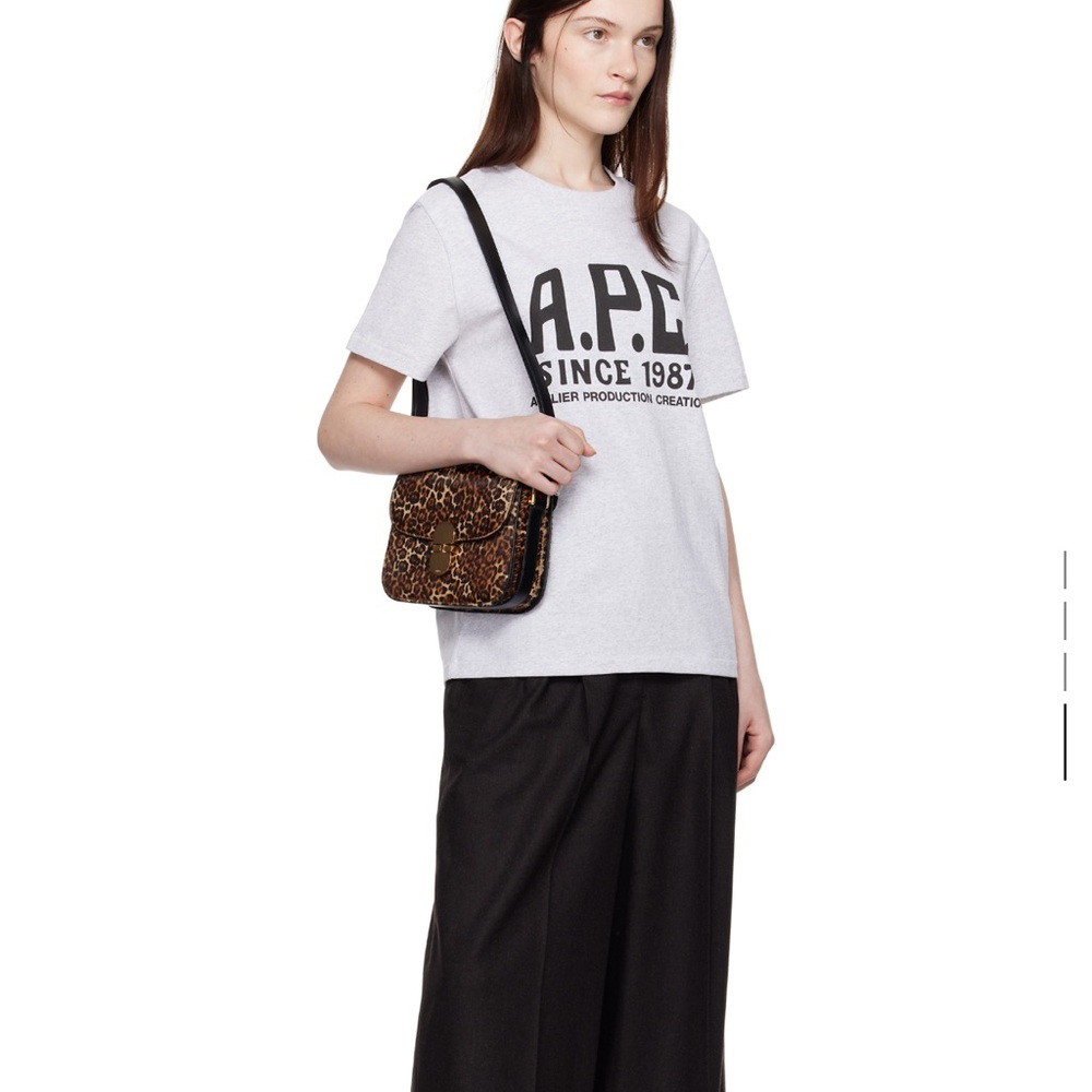 APC grace calf hair small leopard bag - Picture 5 of 8